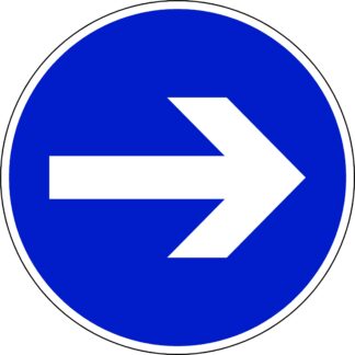 PANNEAU SENS OBLIGATOIRE 5125 PVC T16 D.320