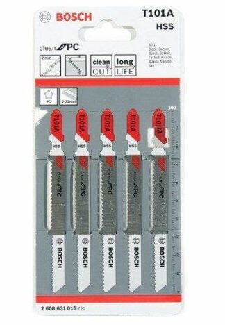 Blister de 5 lames Scie sauteuse - Clean PVC