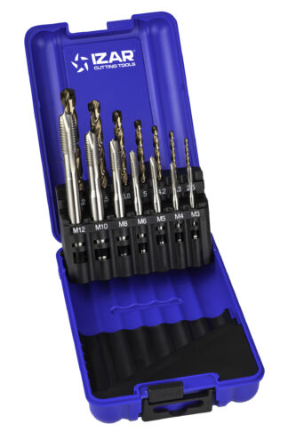 SET+FORET HSSE-TARAUD MACHINE DROIT HSSE DIN371 (M) GUN