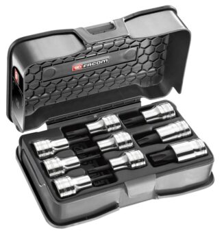 Coffret de douilles à embout Torx®. 1/2". 9 pièces